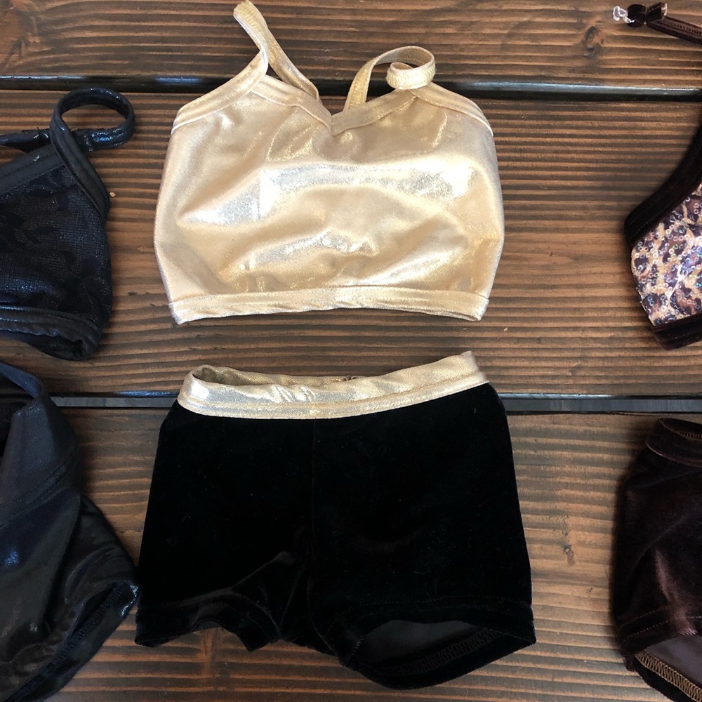 Two piece dance set. Custom made.